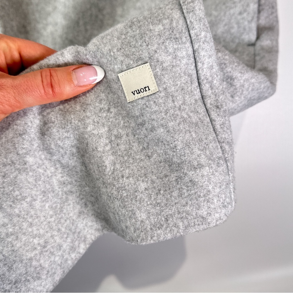 Vuori Restore Longline Open Front Coat Womens L Gray Athluxury - Picture 5 of 16